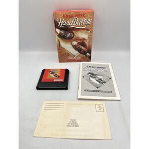 Hard Ball 3 - Al Michaels Announces (Sega Genesis, 1993) Box, Game, Manual, Reg
